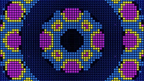 Vj Loop Animation Of Pixel Mosaic Ver15 02