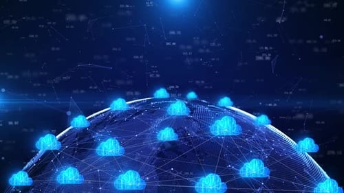Cloud-Computing-Netzwerkdienste decken die Welt ab