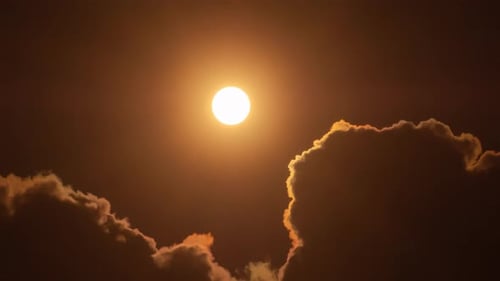 Time lapse of majestic sunset landscape beautiful cloud and sky nature landscape scence.