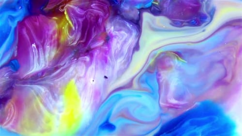 Abstract Motion of Colorful Paint