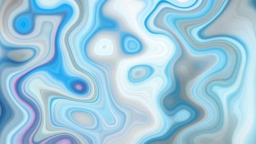 Seamless Abstract Fluid Blue Liquid Wavy Background Loop Animation