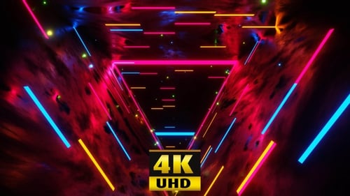 Wow Triangular Tunnel Vj Loop 4K
