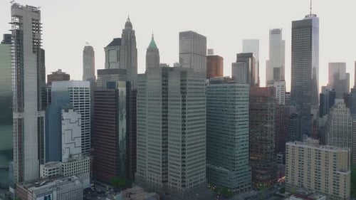 Skyscrapers and Buildings in Manhattan New York City Skyline