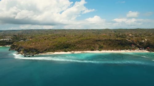 Aerial View Beautiful Beach Bali