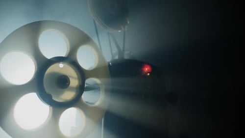 Bright Film Projector Close Up