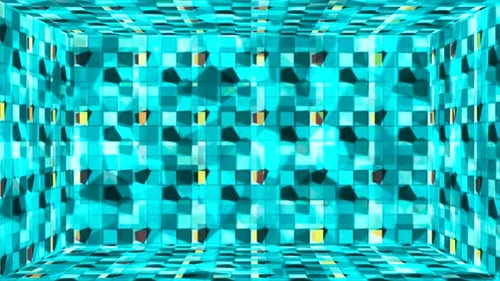 Dynamic Geometric Abstract Tunnel Room Loop Background