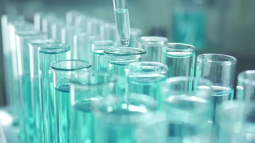 Drop a Pipette into Test Tubes