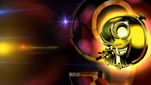 3D-Countdown-Zahlen Animationshintergrund 8