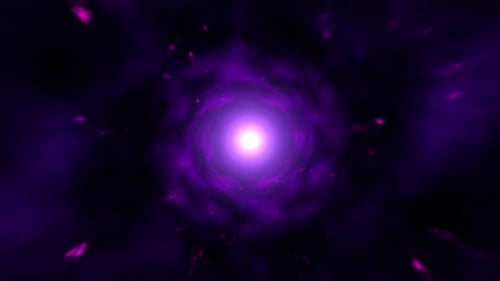 Abstract Glowing Purple Energy Vortex Seamless Loop