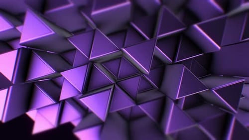 Purple Triangles Background