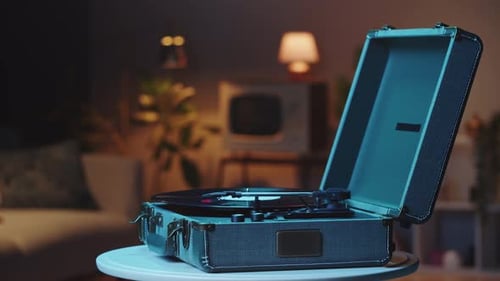 Vinyl Record Closeup