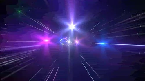 Space Show Funkelnde Motion Loop-Hintergrund