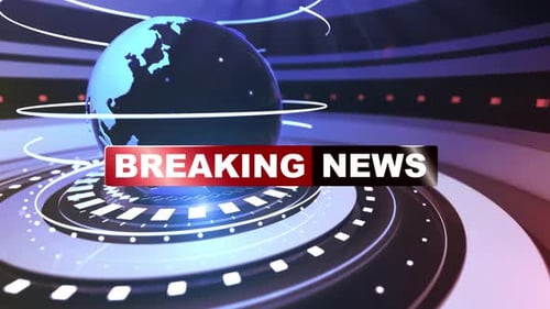 Breaking News Transition With Alpha Channel