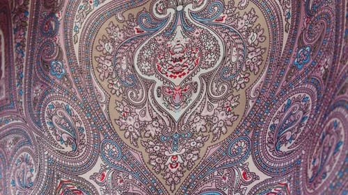 Abstract Purple Fabric Texture with Looping Pattern