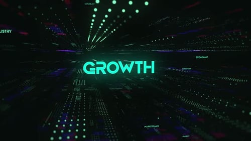 Futuristic Data Tunnel Reveals 'Growth' in Corporate Technology Display