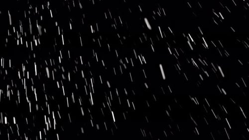 Starker Schnee schneit auf schwarzem Hintergrund