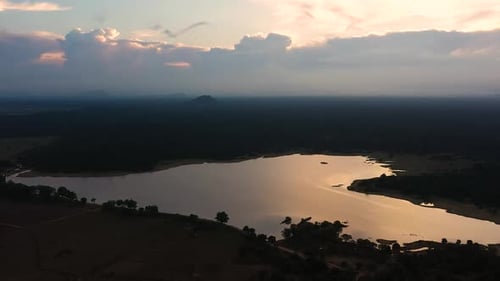 Lake in Sri Lanka During Sunset