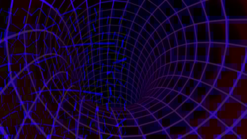The Travel Through a Wormhole in Outer Space Seamless Loop