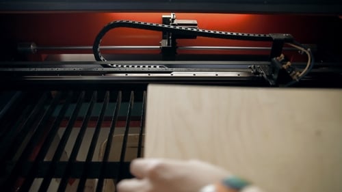 A Machine For Cutting Plywood With a Laser