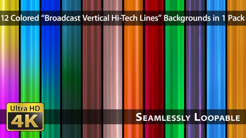 Dynamic Abstract Vertical Light Lines Background Loop