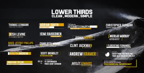 20 Corporate Lower Thirds