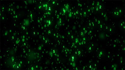 HD Digital matrix display rotation background for your design