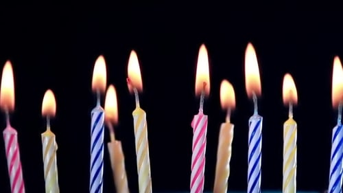 Birthday Candles Burning
