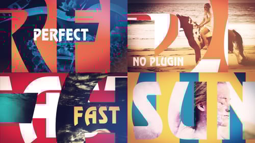 Dynamic Photo Video Slideshow with Bold Kinetic Typography