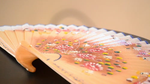 Abanico Decorado Complemento Mujer