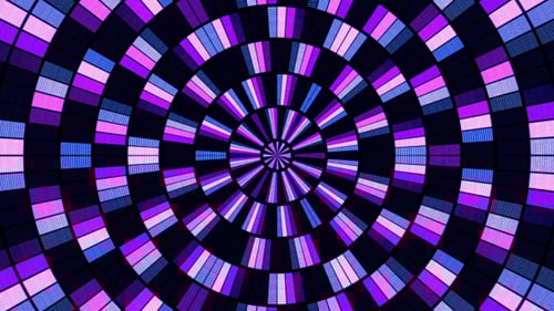 Retro LED Equalizer Grid Visualizer Loop