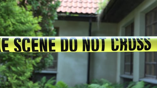 Crime Scene Tape Blocking Access to Area