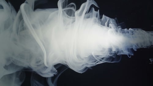 Beautiful Bright Cloud Dye Dissolved In Water