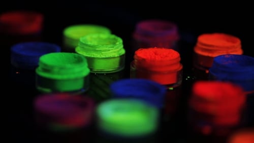 Bright Fluorescent Powders for Cosmetics and Beauty