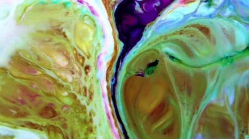 Psychedelic Galactic Paint Texture Background