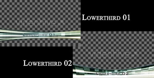 Dynamic Modern Lower Thirds with Glowing Lines