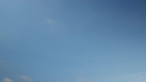 Blue Sky with White Clouds Time-Lapse
