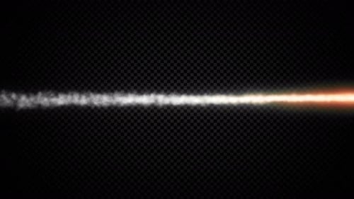 Futuristic Light Speed Line and Smoke Trail Element