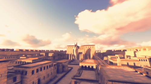Anubis City - Fond de dessin animé 3D