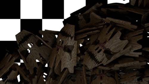 Wooden Skull Masks Reveal Transition