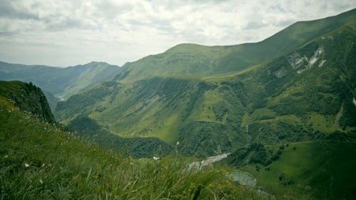 Summer In In The Scotland Or Norway Highlands, Peaks Of Beautiful Mountains Landscapes