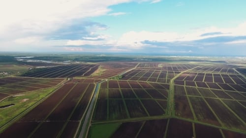 Aerial View Of Farm Lands