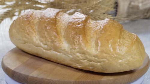 Close Up. . Varieties Fresh Homemade Baked Breads on Table
