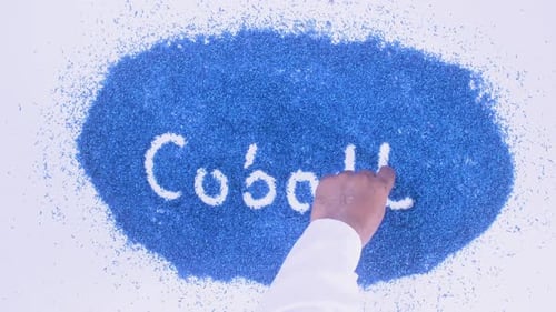 Blue Writing Cobalt