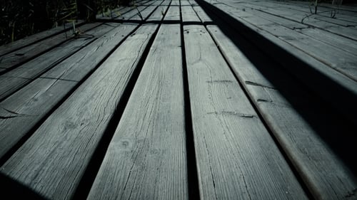 Old Bridge. Wooden Bridge