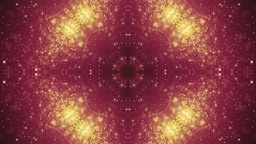 Shimmering Golden Glitter Particles Abstract Festive Background