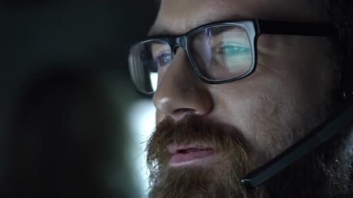 Cheerful Call Centre Operator Helping Client