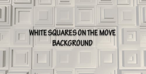 Abstract White Geometric Cubes Pop In Out Loop Background