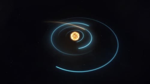Komet oder Asteroid kreuzt Planetenbahnen innerhalb des Sonnensystems
