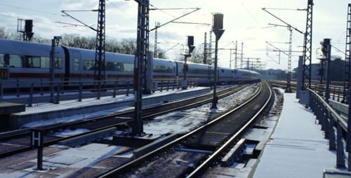 City Train Arrival In Berlin