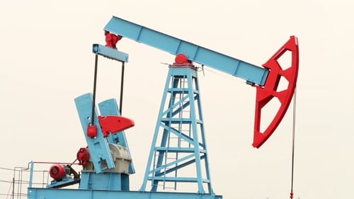 Working Oil Pump In a Field